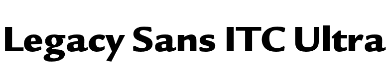Legacy Sans ITC Ultra font preview