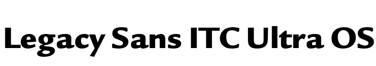 Legacy Sans ITC Ultra OS font preview