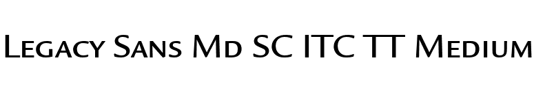 Legacy Sans Md SC ITC TT Medium font preview