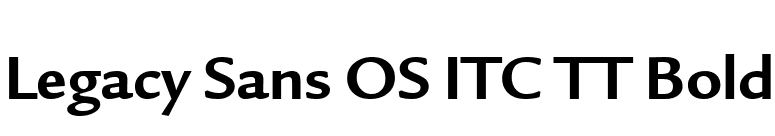 Legacy Sans OS ITC TT Bold font preview
