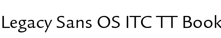 Legacy Sans OS ITC TT Book font preview
