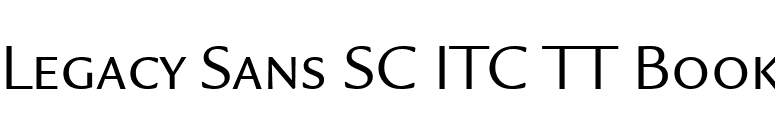 Legacy Sans SC ITC TT Book font preview