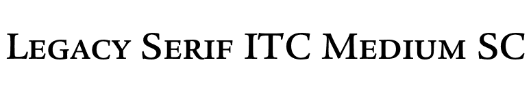 Legacy Serif ITC Medium SC font preview