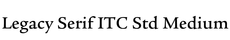 Legacy Serif ITC Std Medium font preview