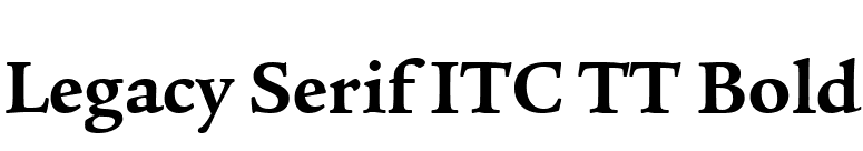 Legacy Serif ITC TT Bold font preview