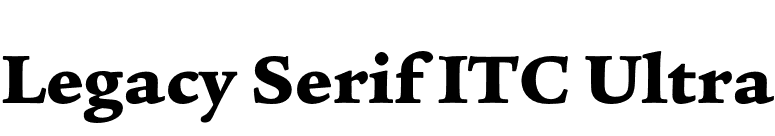 Legacy Serif ITC Ultra font preview