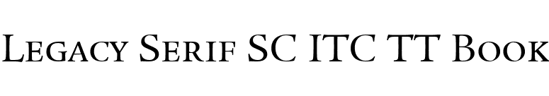Legacy Serif SC ITC TT Book font preview