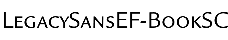 LegacySansEF-BookSC font preview