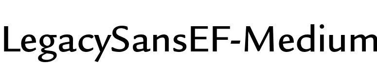 LegacySansEF-Medium font preview