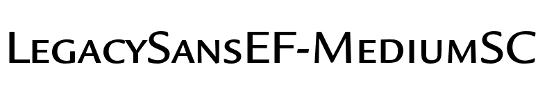 LegacySansEF-MediumSC font preview