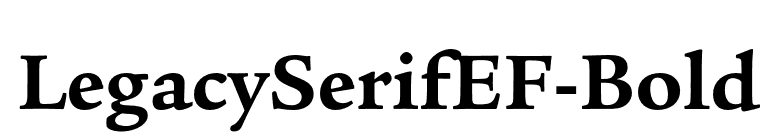 LegacySerifEF-Bold font preview