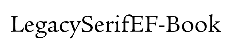 LegacySerifEF-Book font preview