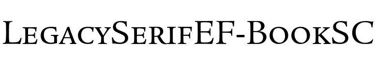 LegacySerifEF-BookSC font preview