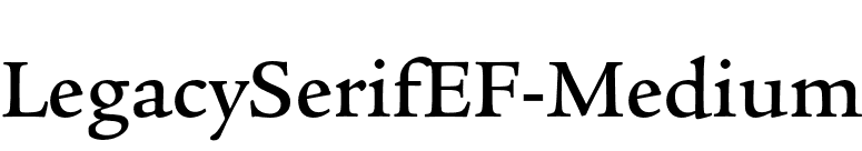 LegacySerifEF-Medium font preview