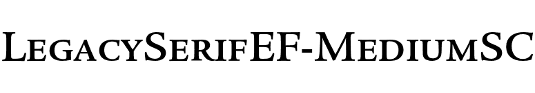 LegacySerifEF-MediumSC font preview
