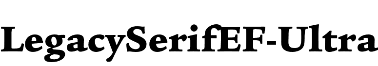 LegacySerifEF-Ultra font preview