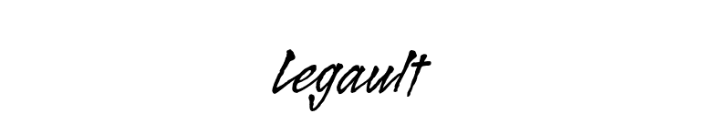Legault font preview