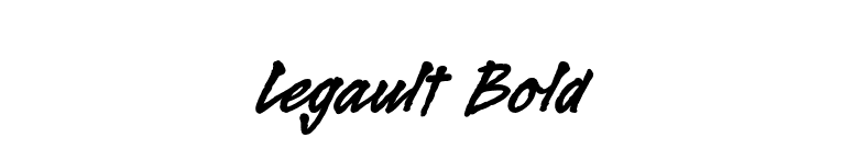 Legault Bold font preview