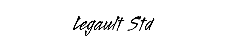Legault Std font preview