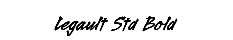 Legault Std Bold font preview