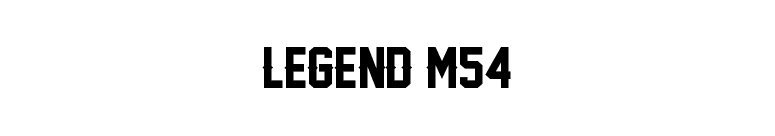 Legend M54 font preview