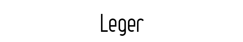Leger font preview