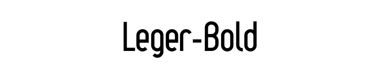 Leger-Bold font preview