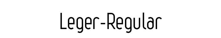Leger-Regular font preview