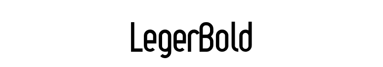 LegerBold font preview