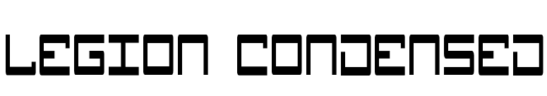 Legion Condensed font preview
