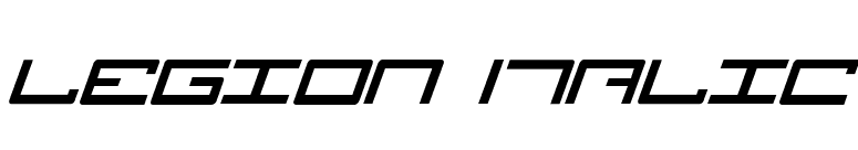 Legion Italic font preview