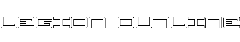 Legion Outline font preview