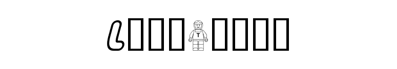 Legothick font preview
