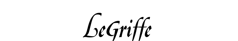 LeGriffe font preview