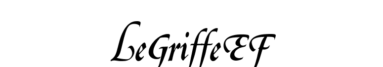 LeGriffeEF font preview