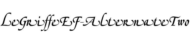 LeGriffeEF-AlternateTwo font preview