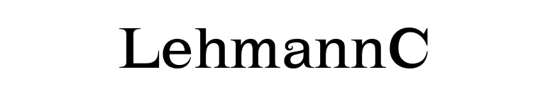 LehmannC font preview