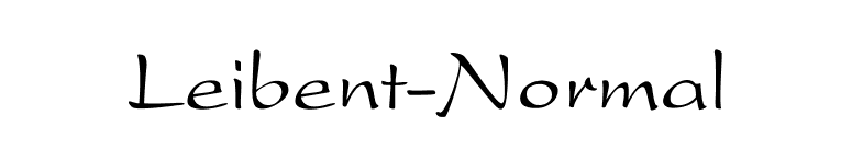 Leibent-Normal font preview