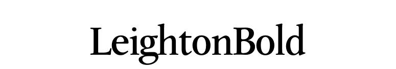 LeightonBold font preview