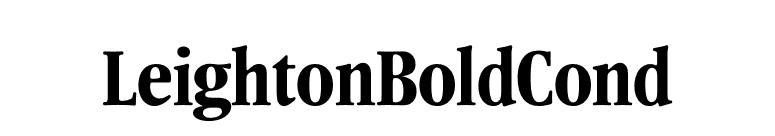 LeightonBoldCond font preview