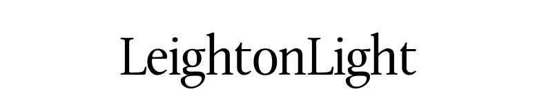 LeightonLight font preview