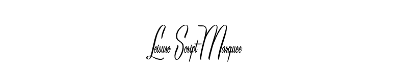 Leisure Script Marquee font preview