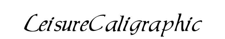 LeisureCaligraphic font preview