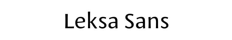 Leksa Sans font preview