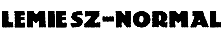 Lemiesz-Normal font preview