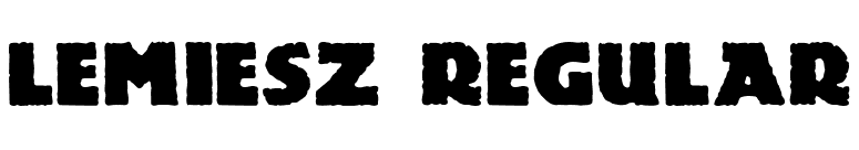 Lemiesz Regular font preview
