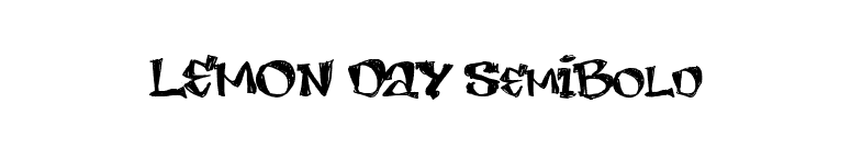 LEMON DAY SemiBold font preview