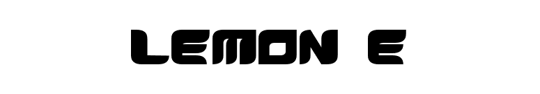 LEMON E font preview