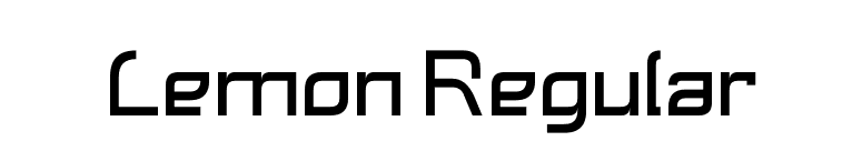 Lemon Regular font preview