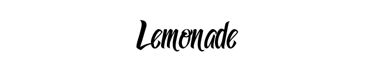Lemonade font preview